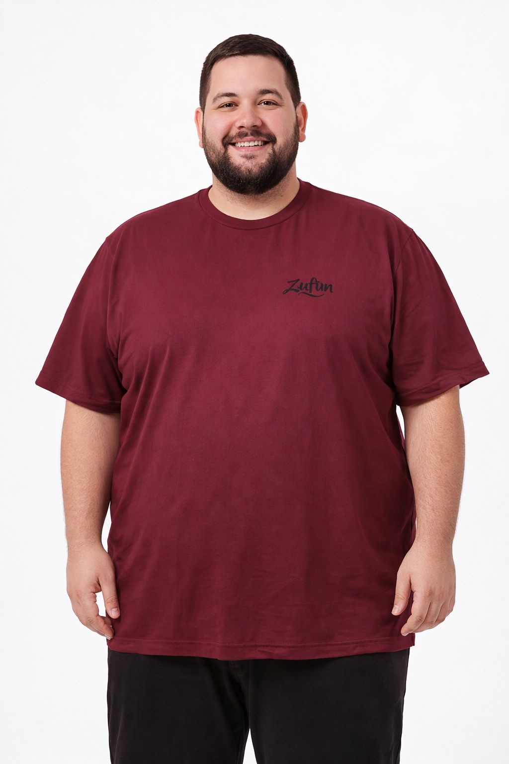 Camiseta Masculina gola careca Plus size