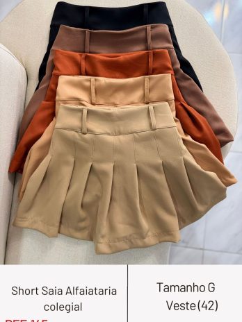 Short Saia Alfaiataria Colegial